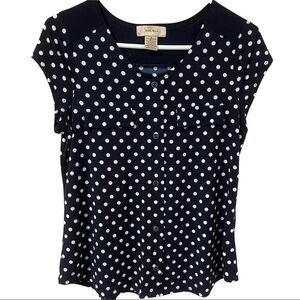 Diana Belle Small Polka Dot Blouse Women